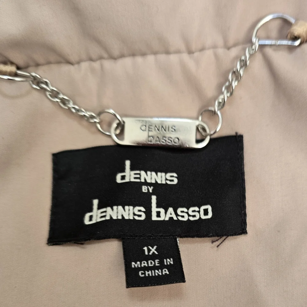 Dennis Basso Women's Tan Jacket W Removeable Hood